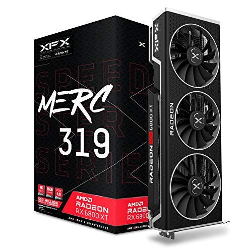 Compara precios XFX Speedster MERC319 AMD Radeon RX 6800 XT Core Tarjeta gráfica para Juegos con 16 GB GDDR6 HDMI 3xDP RX-68XTALFD9